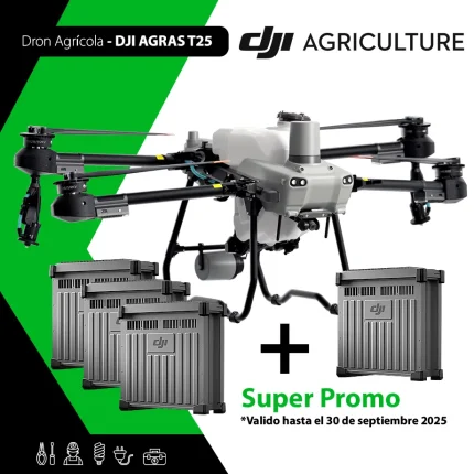 DJI AGRAS T25 Dron Agrícola con Tanque de 20 Litros